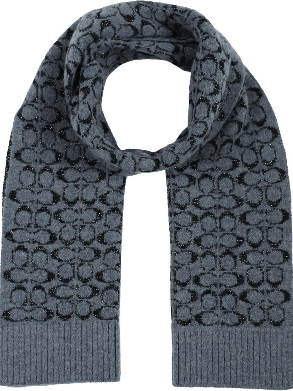 Metallic Signature Jacquard Scarf for Women - Stylish & Versatile Accessory